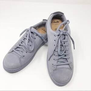 Clarks Kid’s Nate Lace Sneakers Pale Blue Girls 3